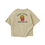 004-ベージュ | デビラボ BIGバックプリント半袖Tシャツ 子供服 | devirock