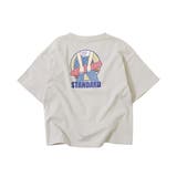 011-Lグレー | デビラボ BIGバックプリント半袖Tシャツ 子供服 | devirock