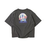 012-スミクロ | デビラボ BIGバックプリント半袖Tシャツ 子供服 | devirock