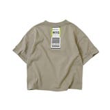 013-Dグレージュ | デビラボ BIGバックプリント半袖Tシャツ 子供服 | devirock