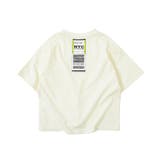 014-オフホワイト | デビラボ BIGバックプリント半袖Tシャツ 子供服 | devirock