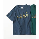 001-ロゴ-アビスブルー | デビラボ BOX半袖Tシャツ 子供服 | devirock