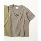 014-恐竜2-Dグレージュ | デビラボ BOX半袖Tシャツ 子供服 | devirock