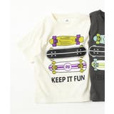 017-ボード-オフホワイト | デビラボ BOX半袖Tシャツ 子供服 | devirock