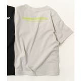 010-ロゴ-Lグレー | デビラボ BOXバックプリント半袖Tシャツ 子供服 | devirock