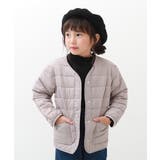 ピンクベージュ | 洗える ボタン開き中綿ジャケット 子供服 | devirock