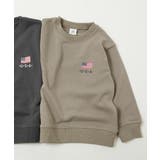 012-Dグレージュ | デビラボ 裏毛トレーナー 子供服 | devirock