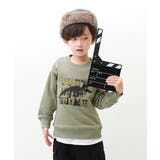 020-Lカーキ | デビラボ 裏毛トレーナー 子供服 | devirock