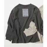 005-タグ-スミクロ | デビラボ バックプリント袖リブ 長袖Tシャツ | devirock