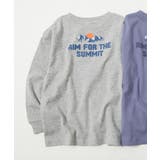 013-山-杢グレー | デビラボ バックプリント袖リブ 長袖Tシャツ | devirock