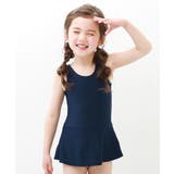 ネイビー | 女児ワンピーススクール水着 子供服 キッズ 女の子 スクールウェア | devirock
