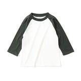 001-ホワイト×スミクロ | 綿100％ シンプルベースボールTシャツ カットソー | devirock