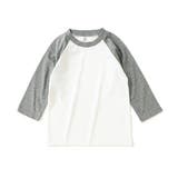 005-ホワイト×杢グレー | 綿100％ シンプルベースボールTシャツ カットソー | devirock