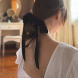 ブラック | リボン ヘアゴム | インナーショップDiamondHearts