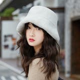 ライトグレー | ボアバケットハット フェイクファーハット もこもこ | インナーショップDiamondHearts