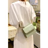 クロコダイル調レザーショルダーバッグ スクエアフラップショルダー | インナーショップDiamondHearts | 詳細画像15