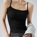 ブラック | リブ編みキャミソール リブ編みキャミソール タイト | インナーショップDiamondHearts 