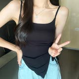 カップ付きアシンメトリーデザインキャミソール カップ付き キャミソール | インナーショップDiamondHearts | 詳細画像2