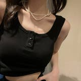 ブラック | リブタンクトップ リブタンクトップ コンパクト | インナーショップDiamondHearts