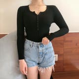 薄手Vネック インナーニット 長袖ニット | インナーショップDiamondHearts | 詳細画像8