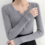 薄手Vネック インナーニット 長袖ニット | インナーショップDiamondHearts | 詳細画像14