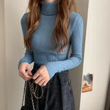タートルネック 長袖ニット 春 秋 冬 リブニット 韓国 韓国ファッション | インナーショップDiamondHearts | 詳細画像25
