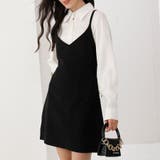 ブラック | キャミワンピース サロペット スエード | インナーショップDiamondHearts 