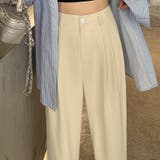 ワイドスラックスパンツ ハイウエスト パンツ | インナーショップDiamondHearts  | 詳細画像12 