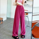 ワイドスラックスパンツ ハイウエスト パンツ | インナーショップDiamondHearts  | 詳細画像19 