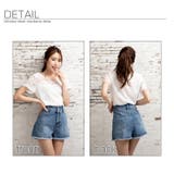 デニムショートパンツ カットオフデザイン パンツ | インナーショップDiamondHearts  | 詳細画像10 