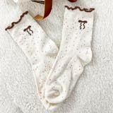 リボン柄フリルソックス リボン フリル | インナーショップDiamondHearts | 詳細画像6