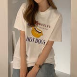 半袖 Tシャツ HOTDOG トップス 夏服 夏 韓国 韓国ファッション | インナーショップDiamondHearts  | 詳細画像5 