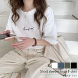 文字プリント 半袖 Tシャツ トップス 夏服 夏 韓国 韓国ファッション | インナーショップDiamondHearts | 詳細画像1