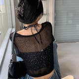 メッシュ クロップド カーディガン | インナーショップDiamondHearts | 詳細画像7