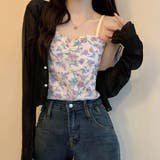 パールボタンシアーショートカーディガン シアー パールボタン | インナーショップDiamondHearts | 詳細画像2