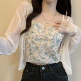 ホワイト | パールボタンシアーショートカーディガン シアー パールボタン | インナーショップDiamondHearts