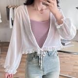 キャンディスリーブフリルシアーシャツ キャンディスリーブ シアーシャツ | インナーショップDiamondHearts | 詳細画像7