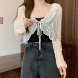 アイボリー | 小花柄シアーカーディガン 小花柄 シアーカーディガン | インナーショップDiamondHearts