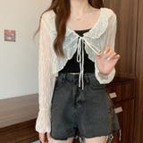 小花柄シアーカーディガン 小花柄 シアーカーディガン | インナーショップDiamondHearts | 詳細画像14