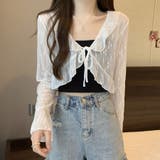 小花柄シアーカーディガン 小花柄 シアーカーディガン | インナーショップDiamondHearts | 詳細画像5