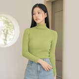 ベーシックタートルネックスリムフィットニット韓国 韓国ファッション | SweetSOUP | 詳細画像2 