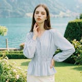 スモックシャーリングブラウス 韓国 韓国ファッション | SweetSOUP | 詳細画像2 