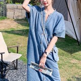 ダークブルー | デニムワンピース | Doula Doula