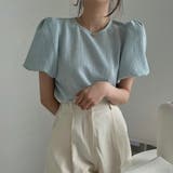 ブルー | ブラウス【韓国ファッション】 | Doula Doula