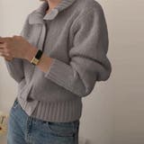 グレー | ニットカーディガン【韓国ファッション】 | Doula Doula