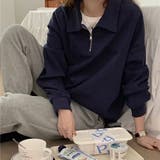 ネイビー | トレーナー【韓国ファッション】 | Doula Doula