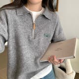 グレー | ニットセーター【韓国ファッション】 | Doula Doula