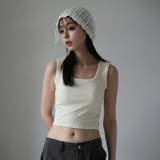 オフホワイト | パット付タンクトップ | Doula Doula