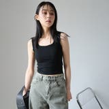 ブラック | パット付タンクトップ | Doula Doula