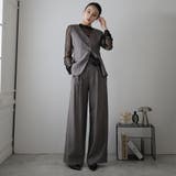 グレー | トップスとパンツセット | Doula Doula